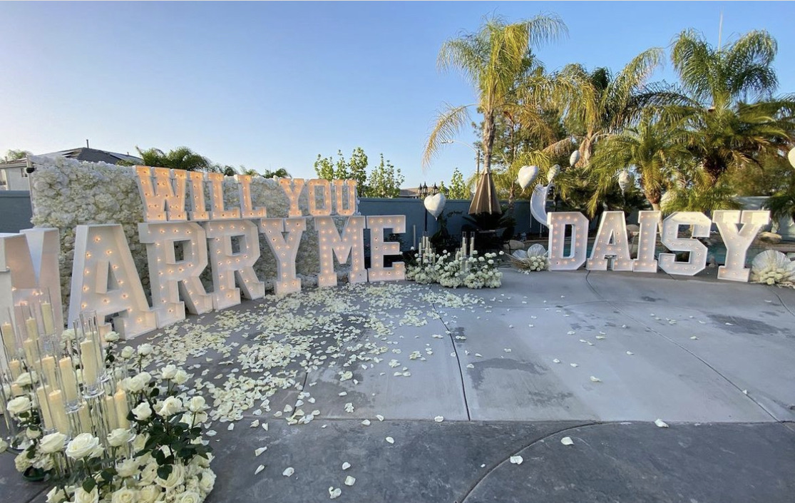 Flower wall rental Bay Area